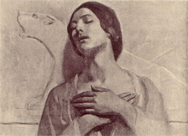 A Painting of Kamila Gibran's Mother.